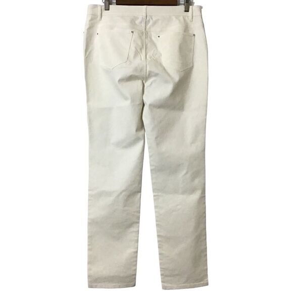 Lafayette 148 New York White Thompson Jeans Size 12 - Picture 4 of 14